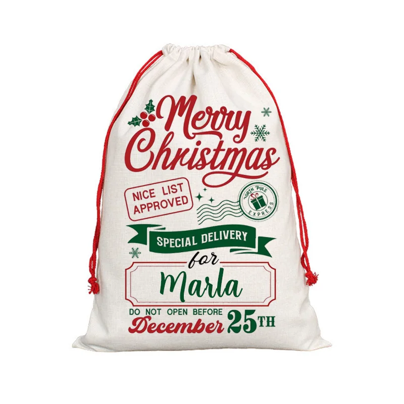 Personalized Name Christmas Santa Sack/Bag
