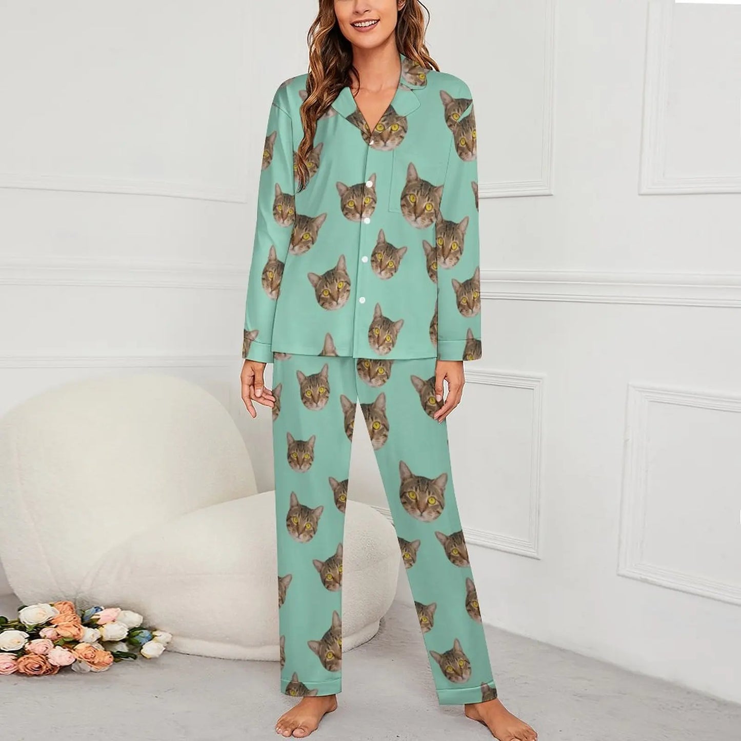 Personalized photo ladies pajama set