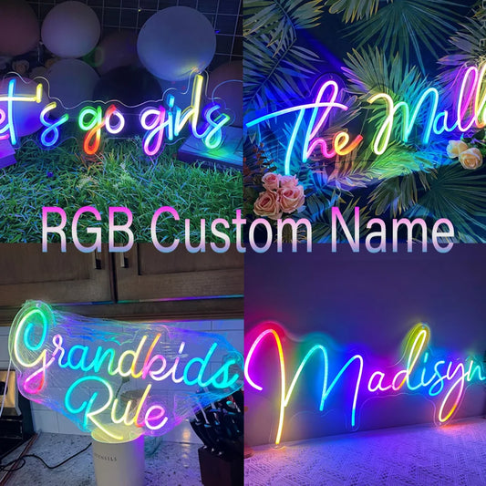 RGB Custom Name Neon Sign Personalized