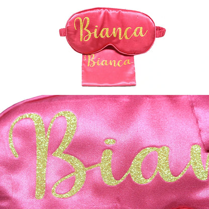 Personalized Silk Eye Mask set