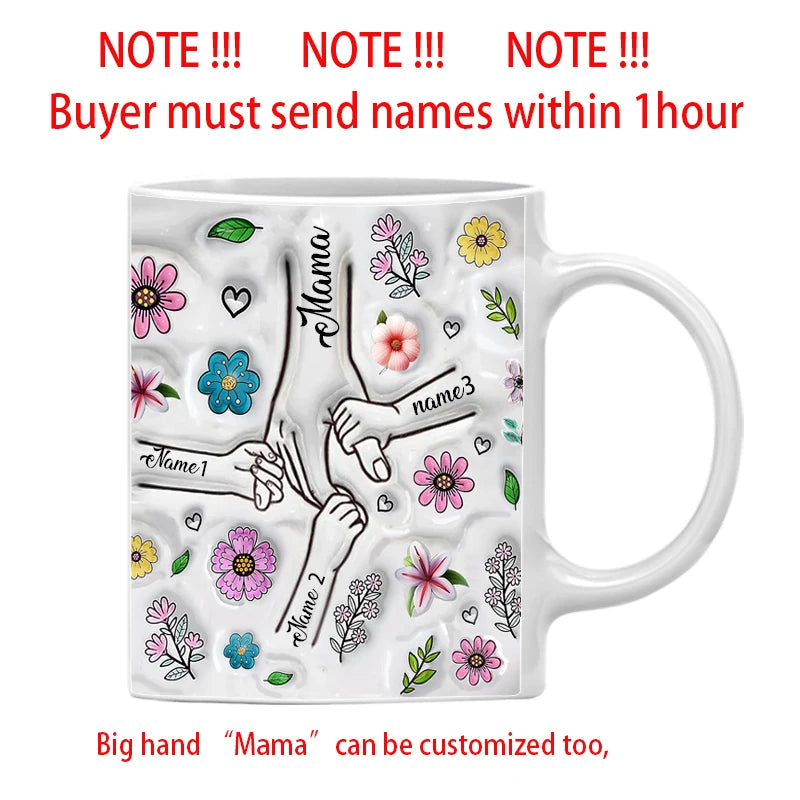 Personalized Mom & Kids Name Mug