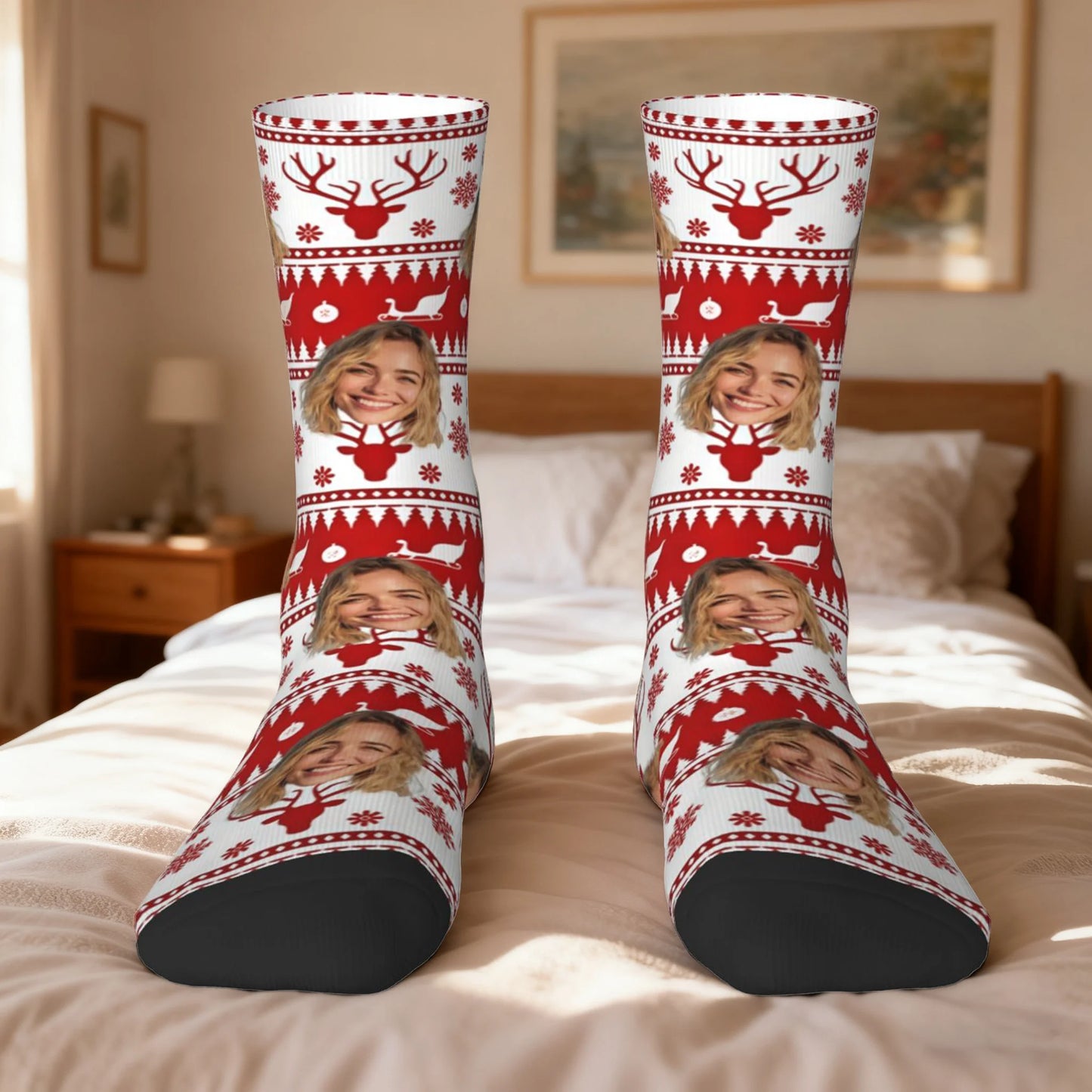 Custom Face Christmas Socks
