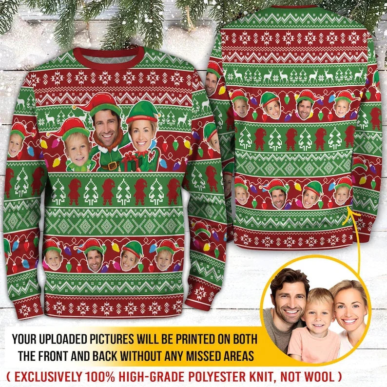 Customize photo  Christmas Sweater