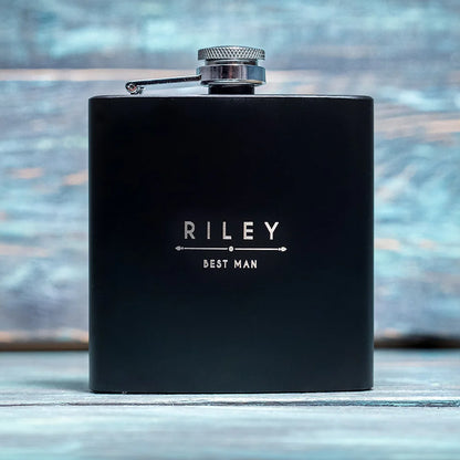 Personalized Name Hip Flask Set