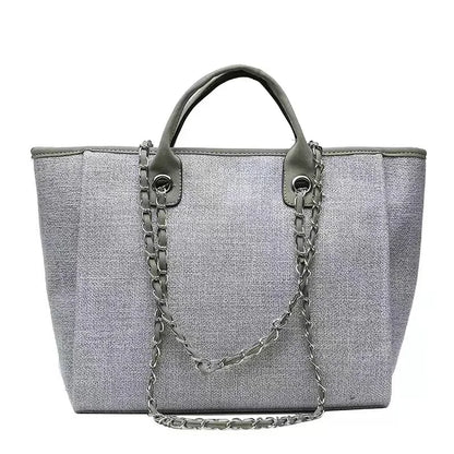 Custom Monogram Name Canvas Tote Bag