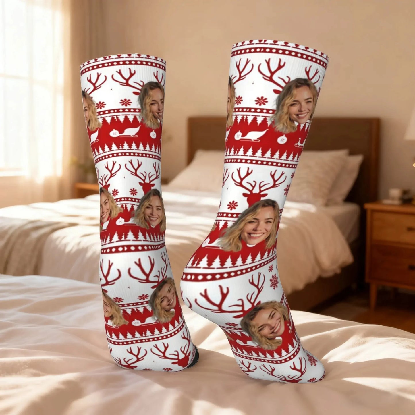 Custom Face Christmas Socks