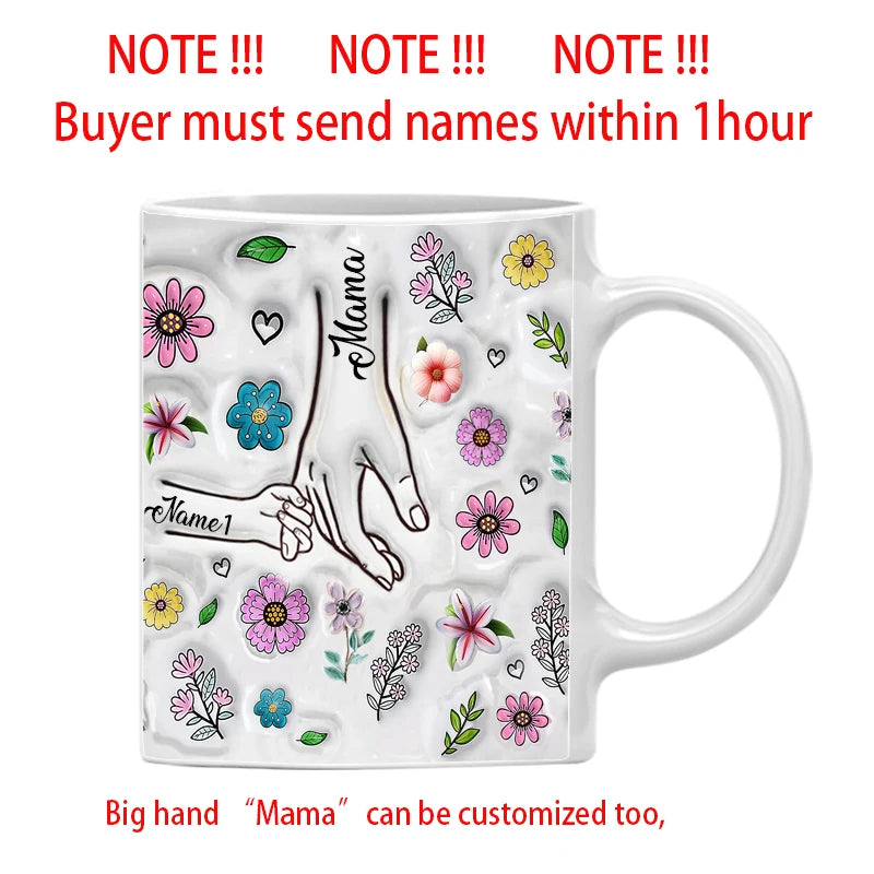 Personalized Mom & Kids Name Mug