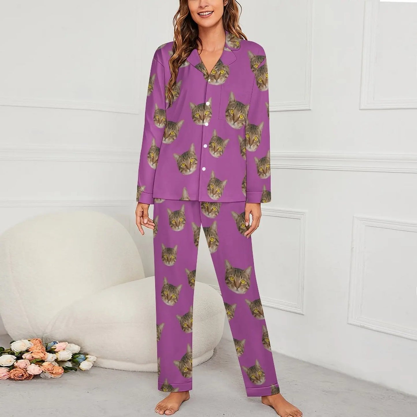 Personalized photo ladies pajama set