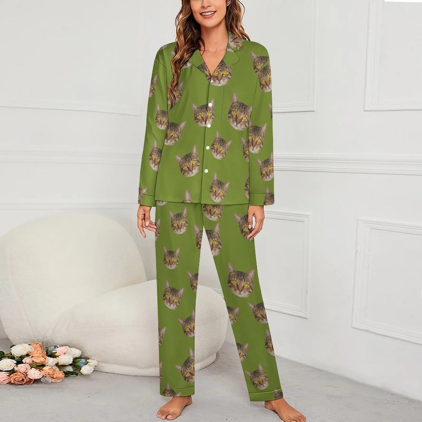 Personalized photo ladies pajama set