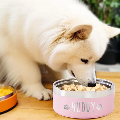 Custom Name Stainless Steel Pet Feeding Bowl