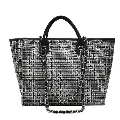 Custom Monogram Name Canvas Tote Bag