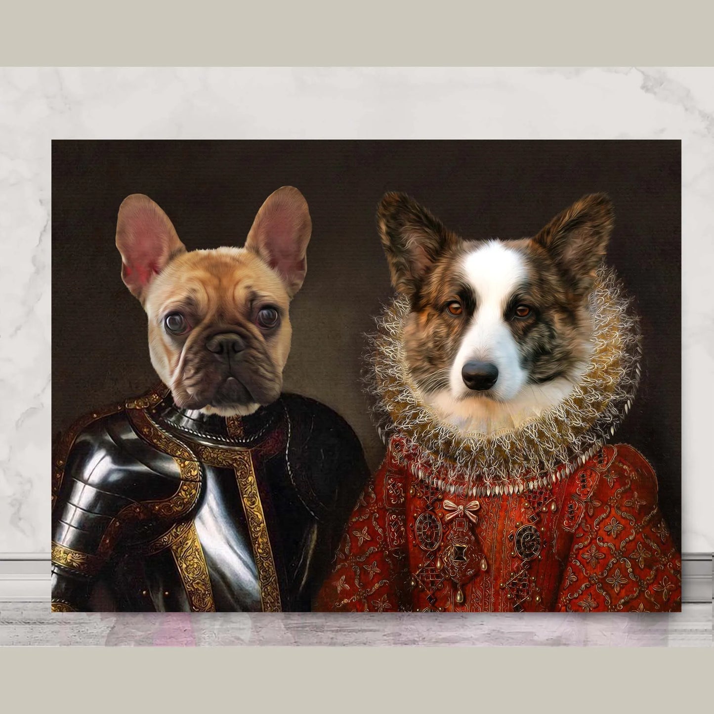 Custom 2 pets  Vintage Royal Poster