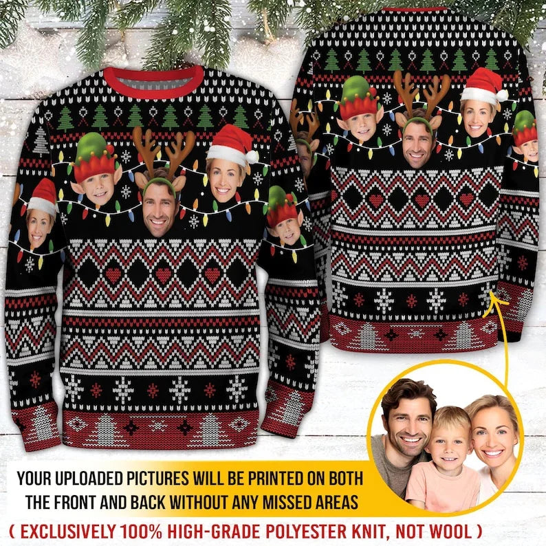 Custom Photo Ugly Christmas Sweater