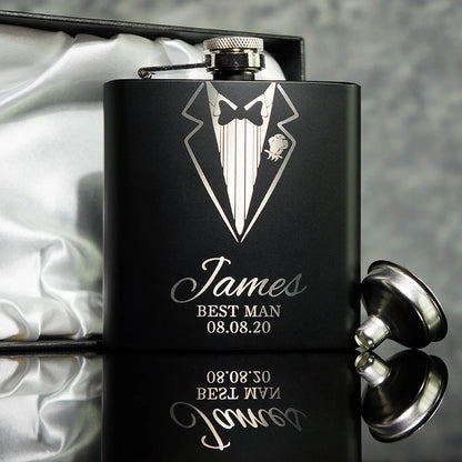 Personalized Name Hip Flask Set
