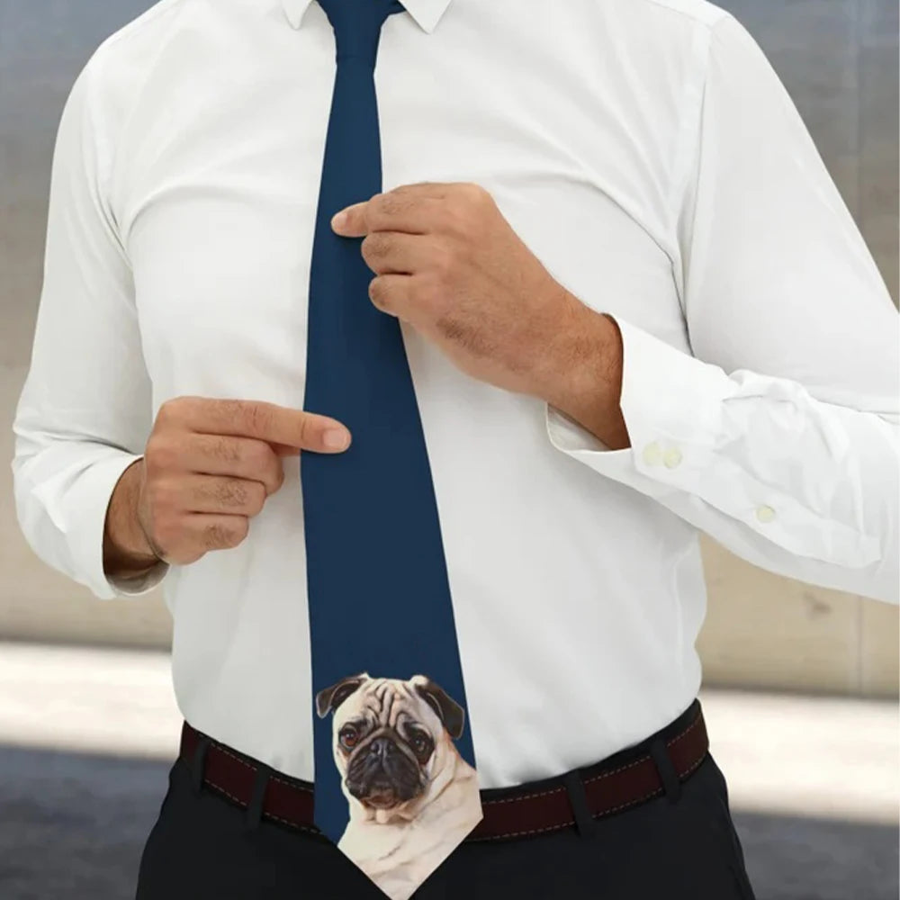 Customized pet photo on tie