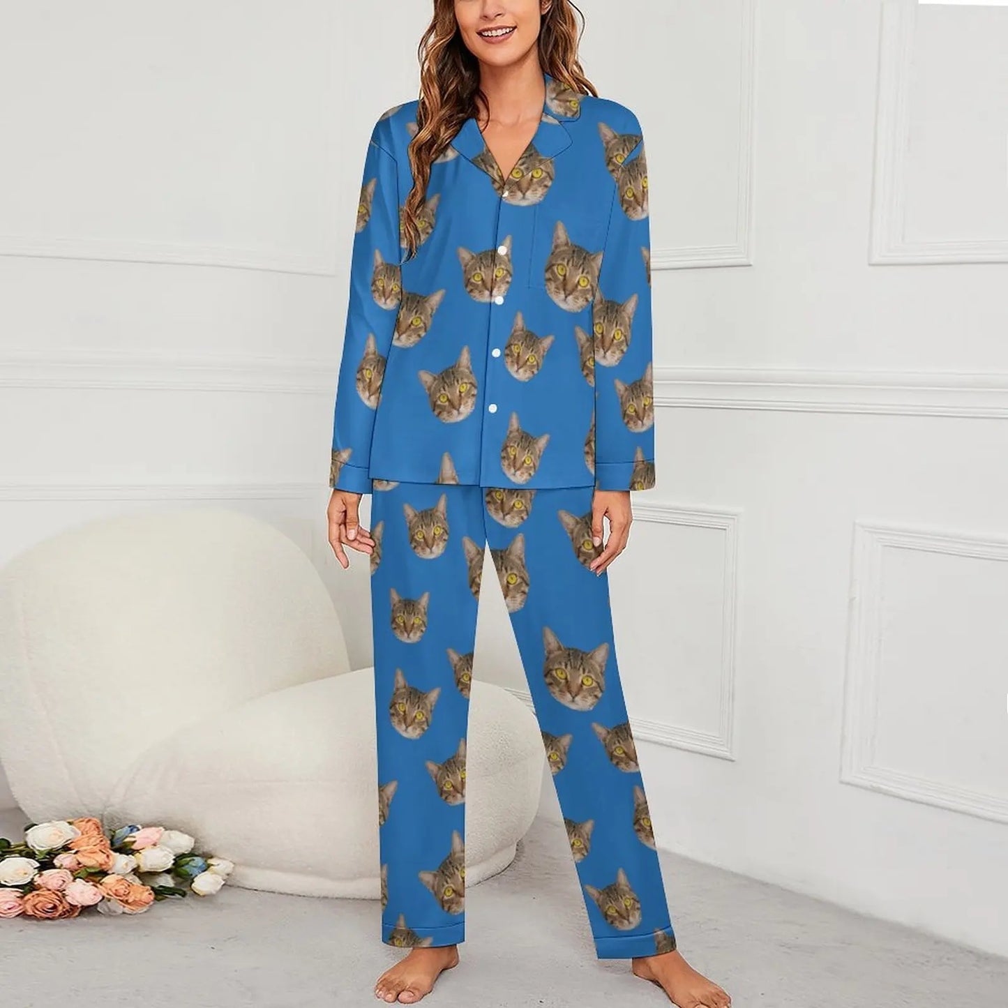 Personalized photo ladies pajama set