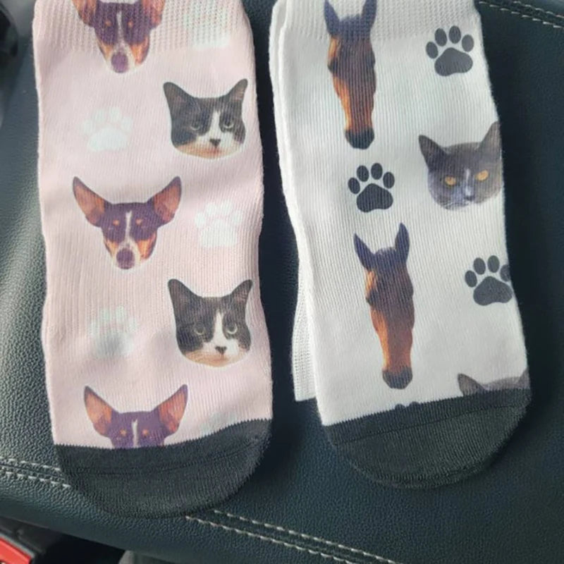 Custom Dog or Cat Photo Socks