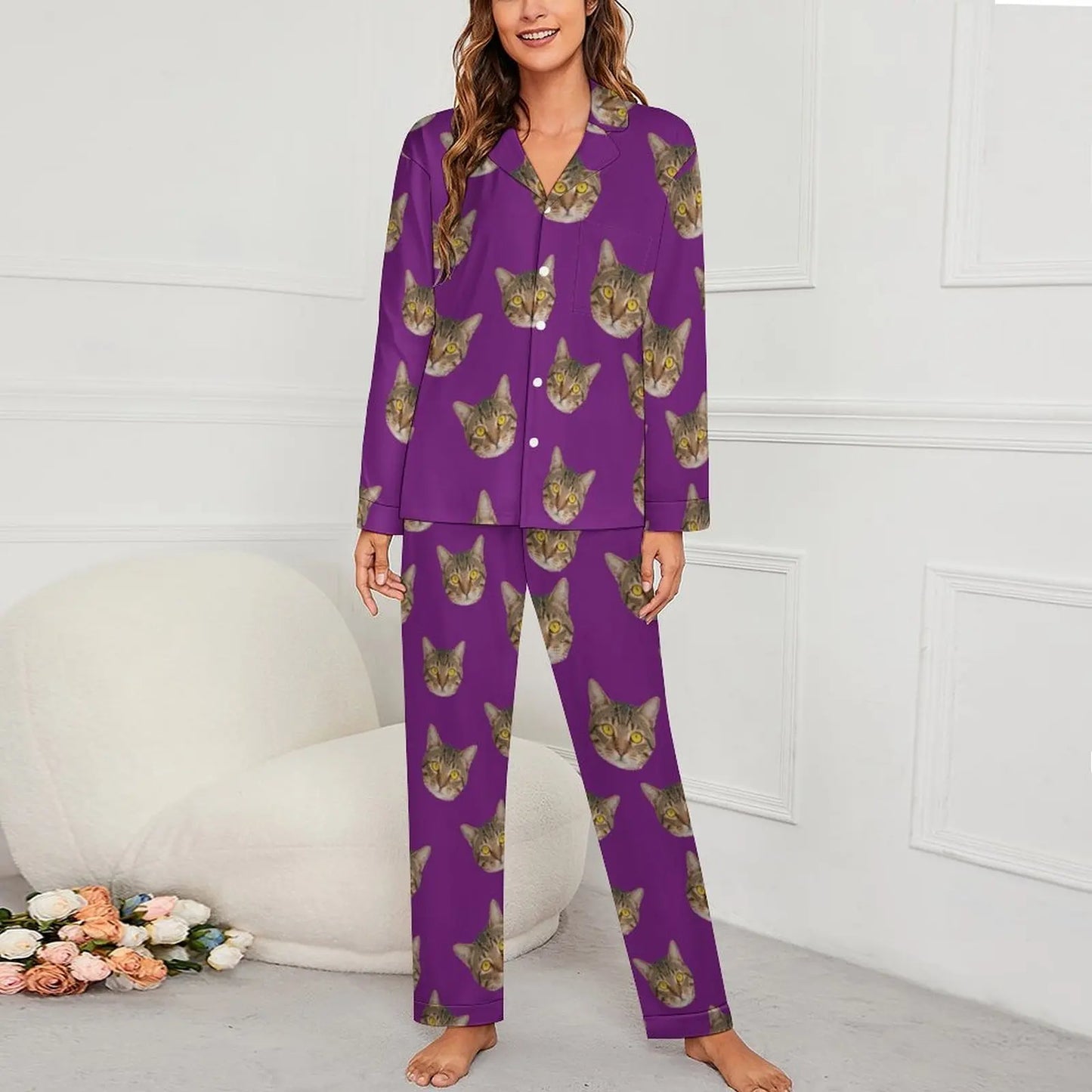 Personalized photo ladies pajama set