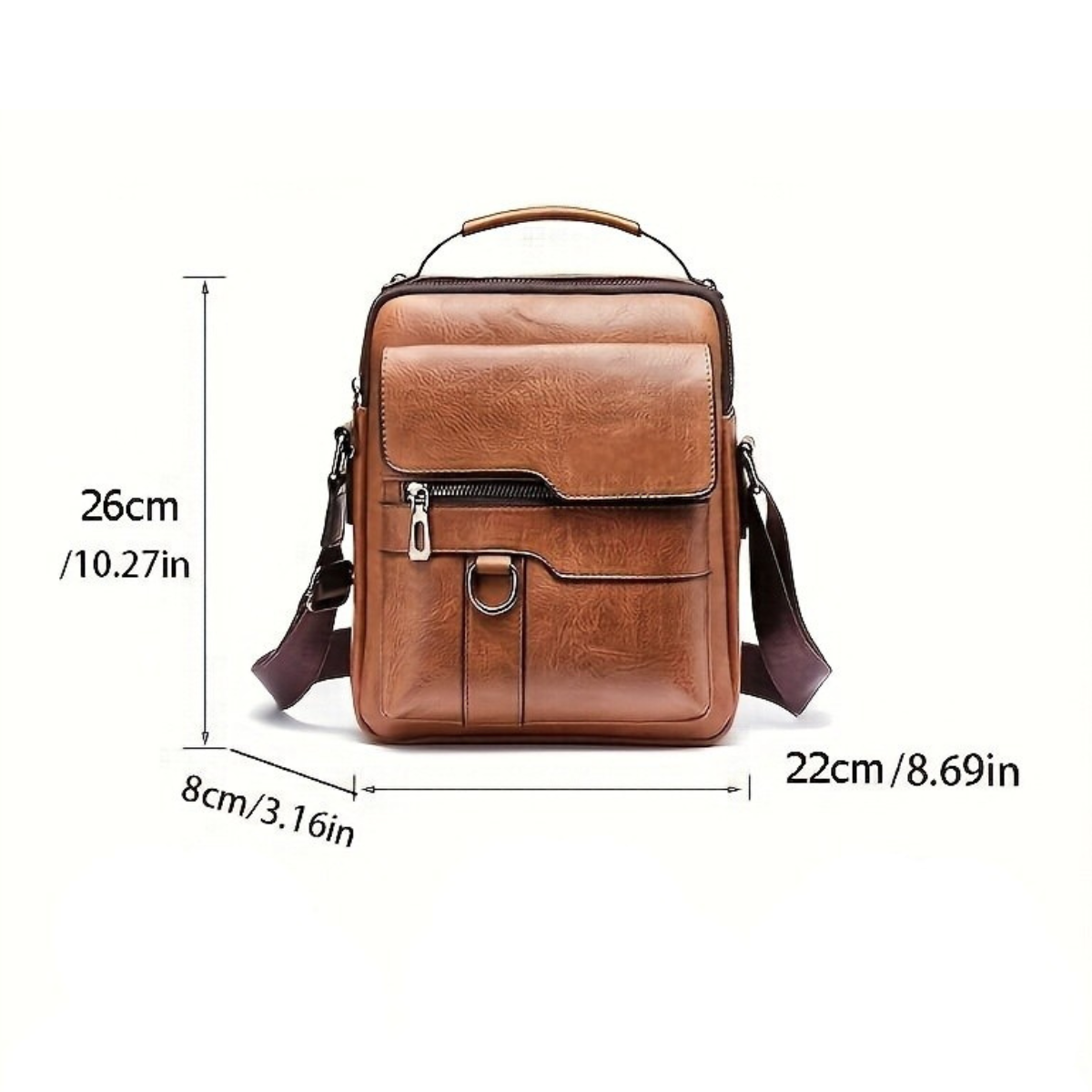 Customizable Genuine Leather Crossbody Bag