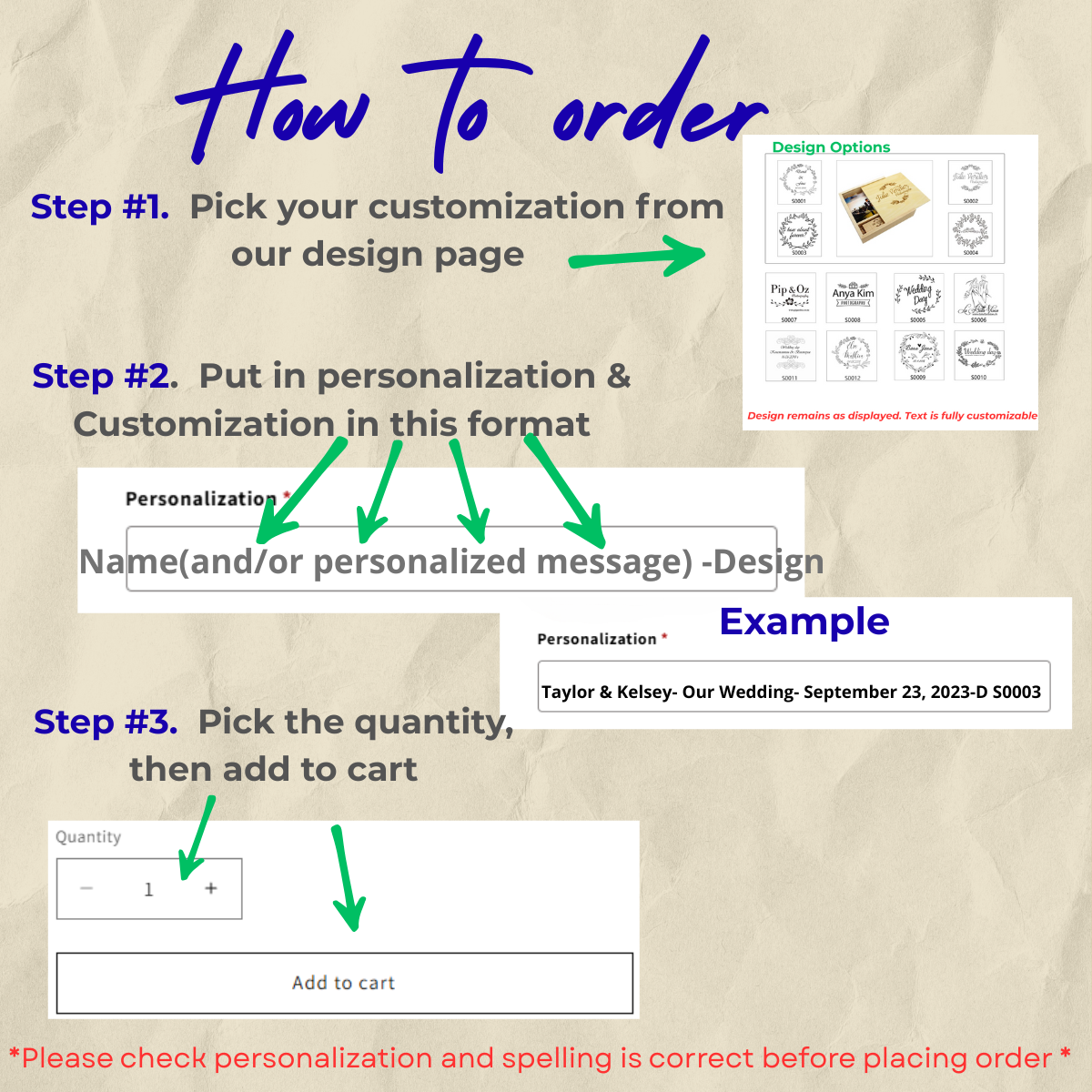Custom Engraved Wood Box with USB Flash Drive