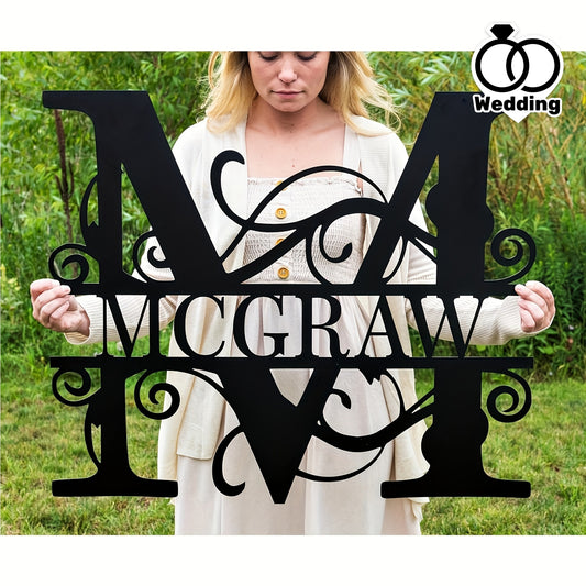 Personalized Metal Name Sign Wall Art - Custom Lettered
