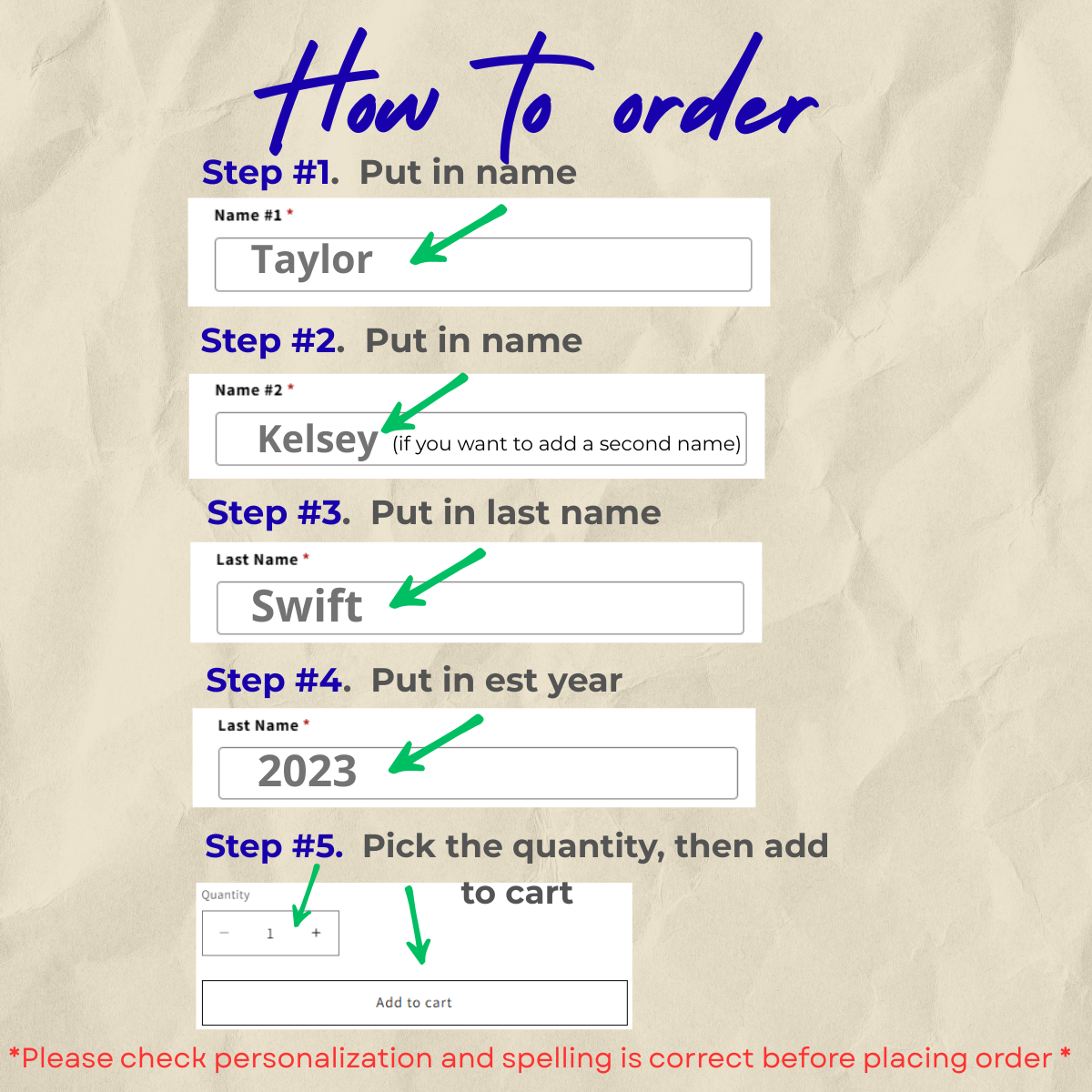 Personalized Family Name & Year Metal Wall Plaque