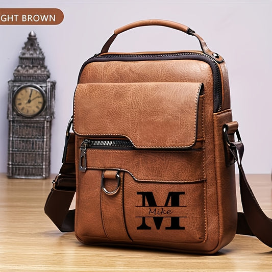 Customizable Genuine Leather Crossbody Bag