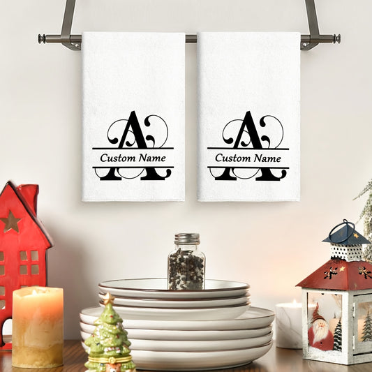 Personalized Name Kitchen Towels - 2pcs