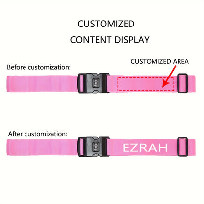 Personalized Embroidered Luggage Belt