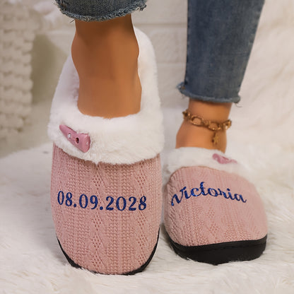 Customizable Name, Women's Slippers