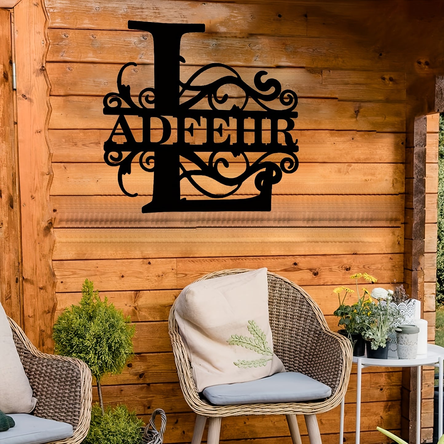 Personalized Metal Name Sign Wall Art - Custom Lettered