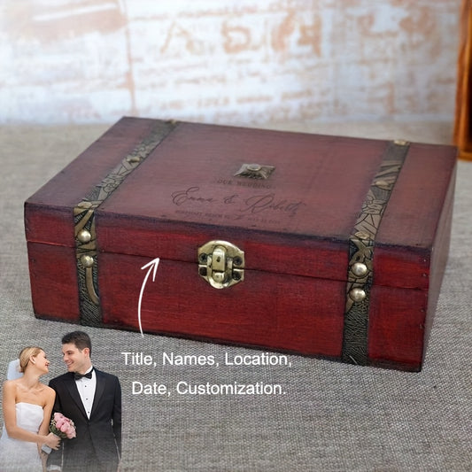 Custom Engraved Wooden Keepsake Box