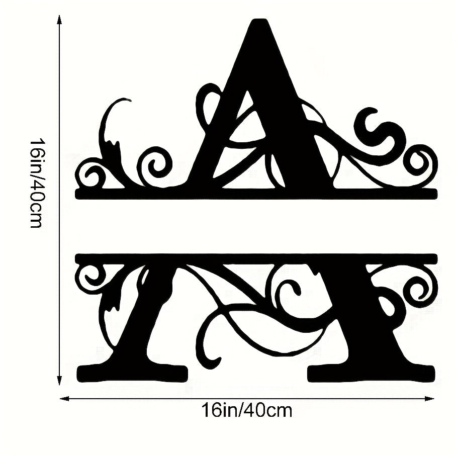 Personalized Metal Name Sign Wall Art - Custom Lettered