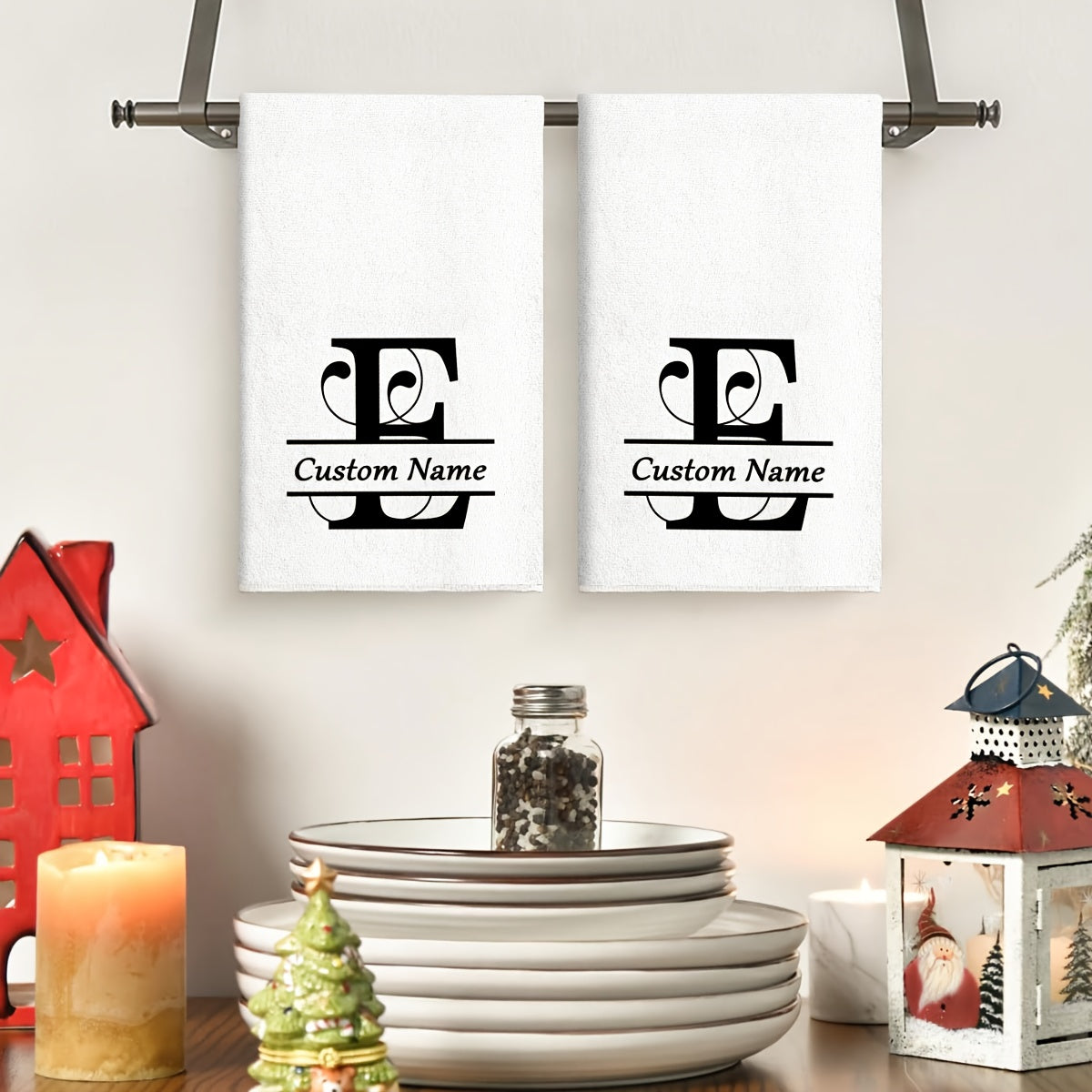 Personalized Name Kitchen Towels - 2pcs