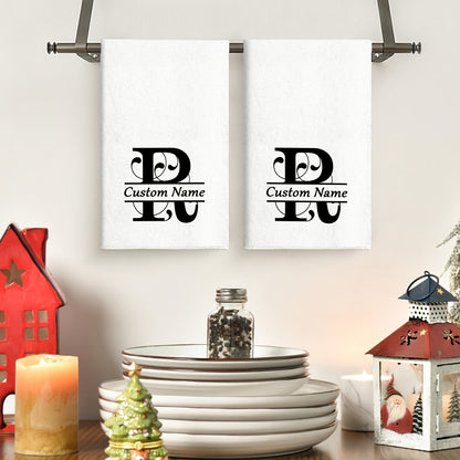 Personalized Name Kitchen Towels - 2pcs