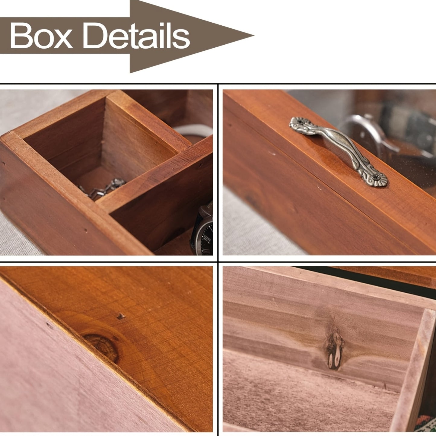 Personalized Wooden Jewelry Box Organizer