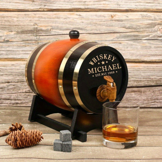 Personalized Engraved Whiskey Barrel