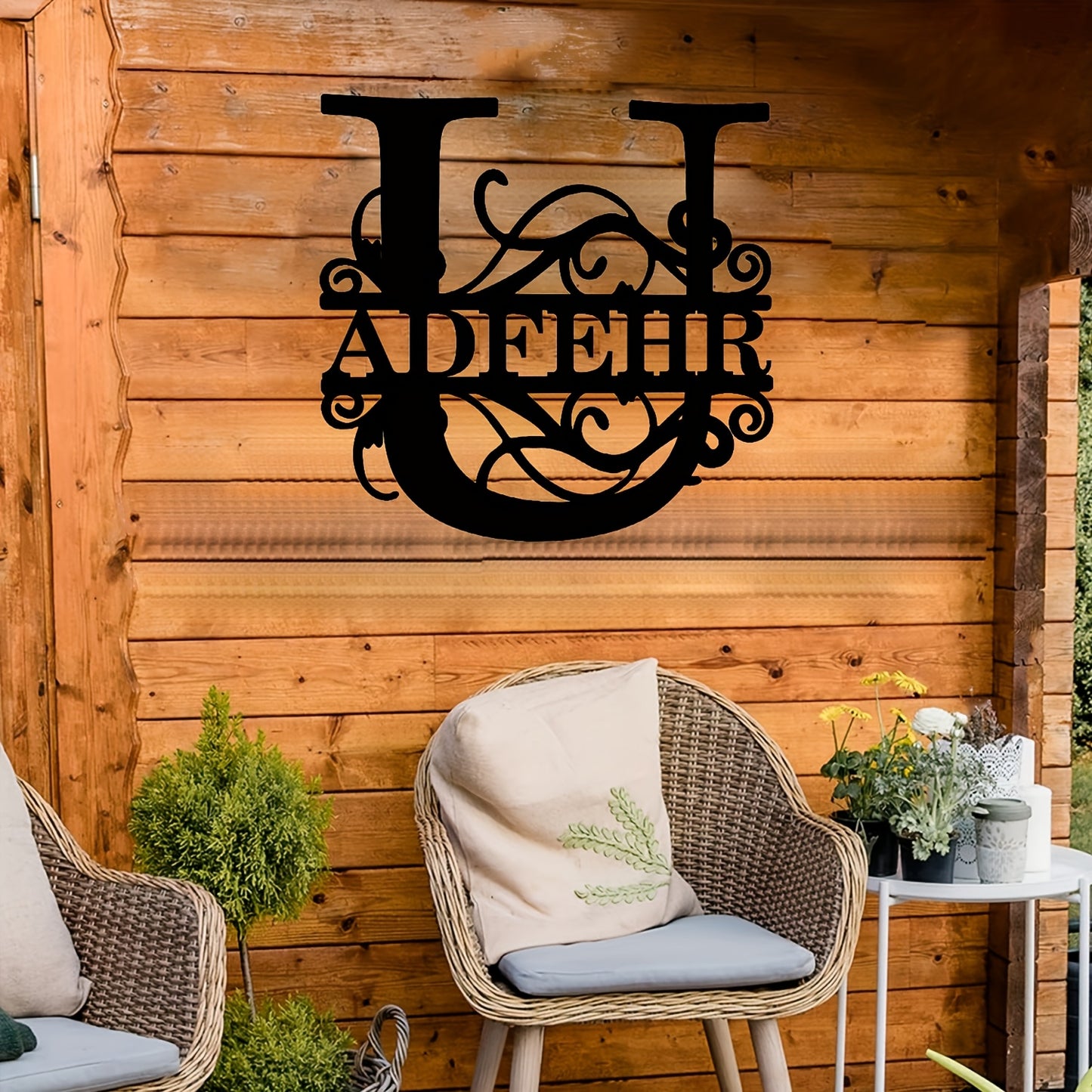 Personalized Metal Name Sign Wall Art - Custom Lettered