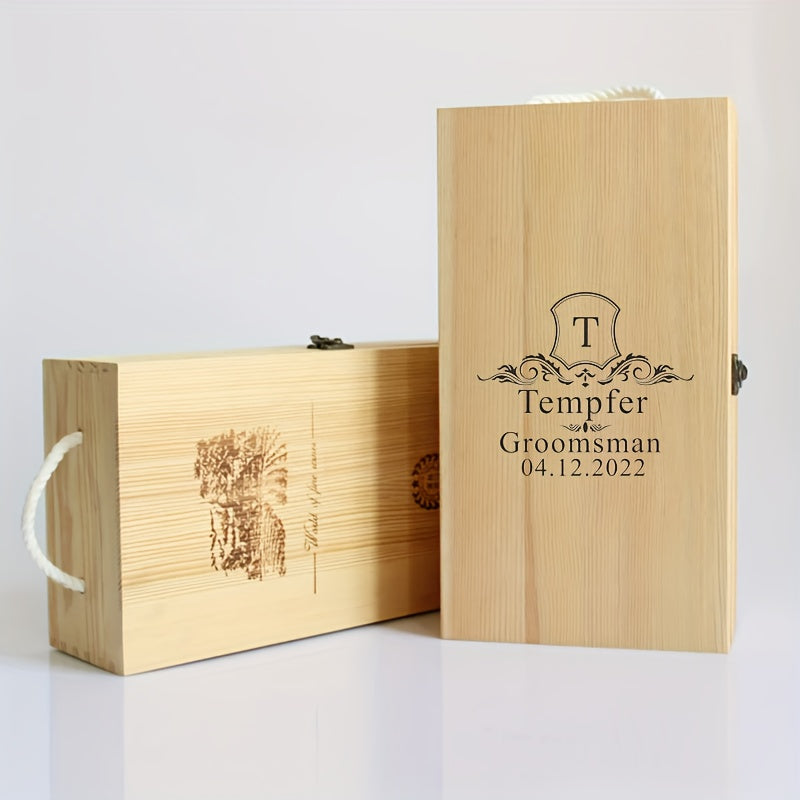 Personalized Elegant 2-Bottle Wine Gift Set
