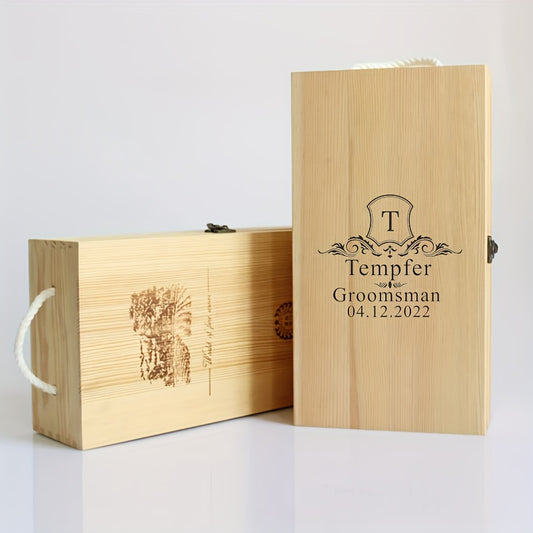 Personalized Elegant 2-Bottle Wine Gift Set