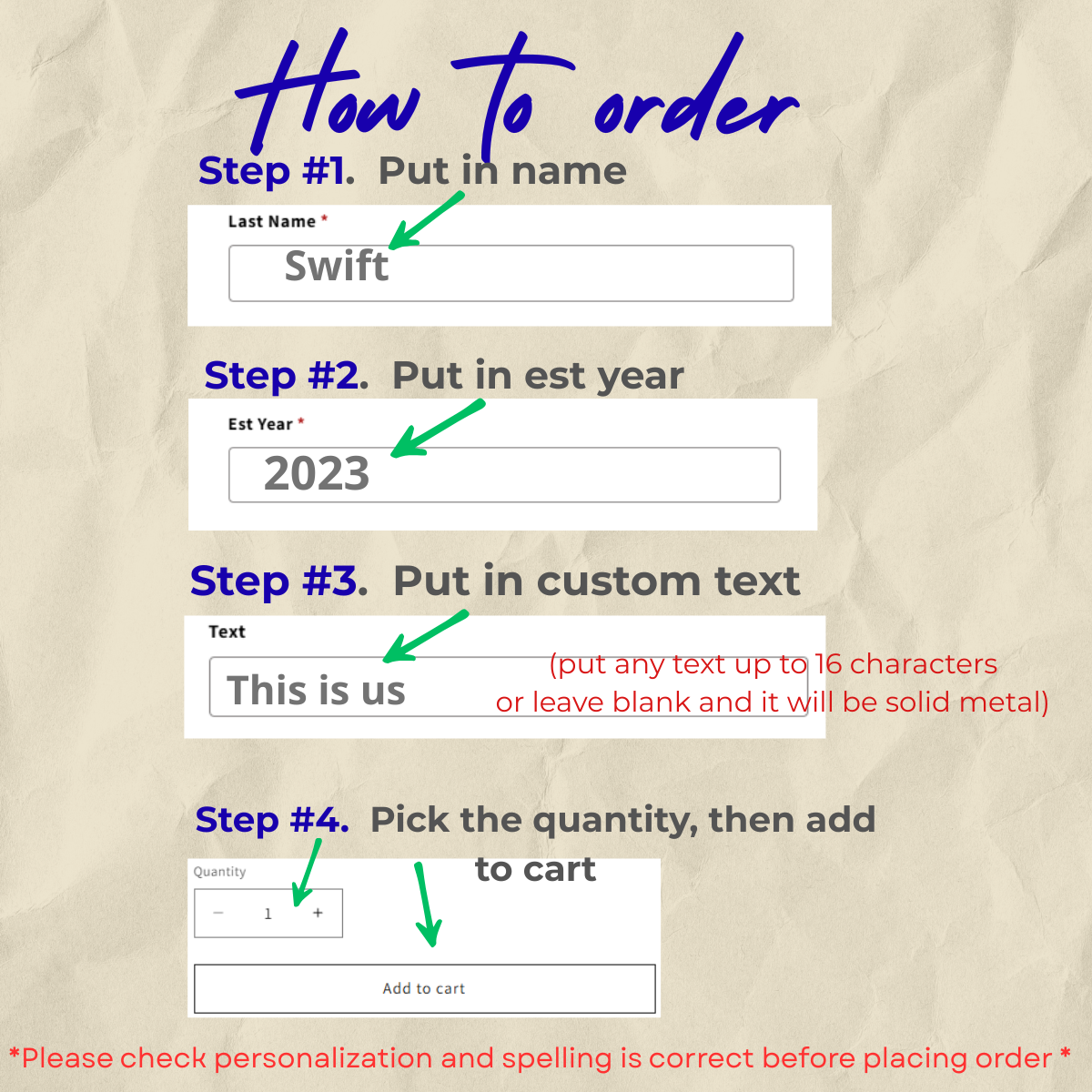 Personalized Vintage Metal Key Holder– Custom Name & Text